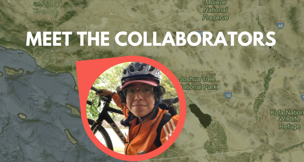A picture of Gemma Jimanez placed on a map