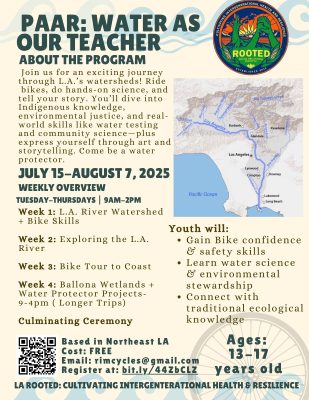 LA Rooted Summer Youth Program Flyer